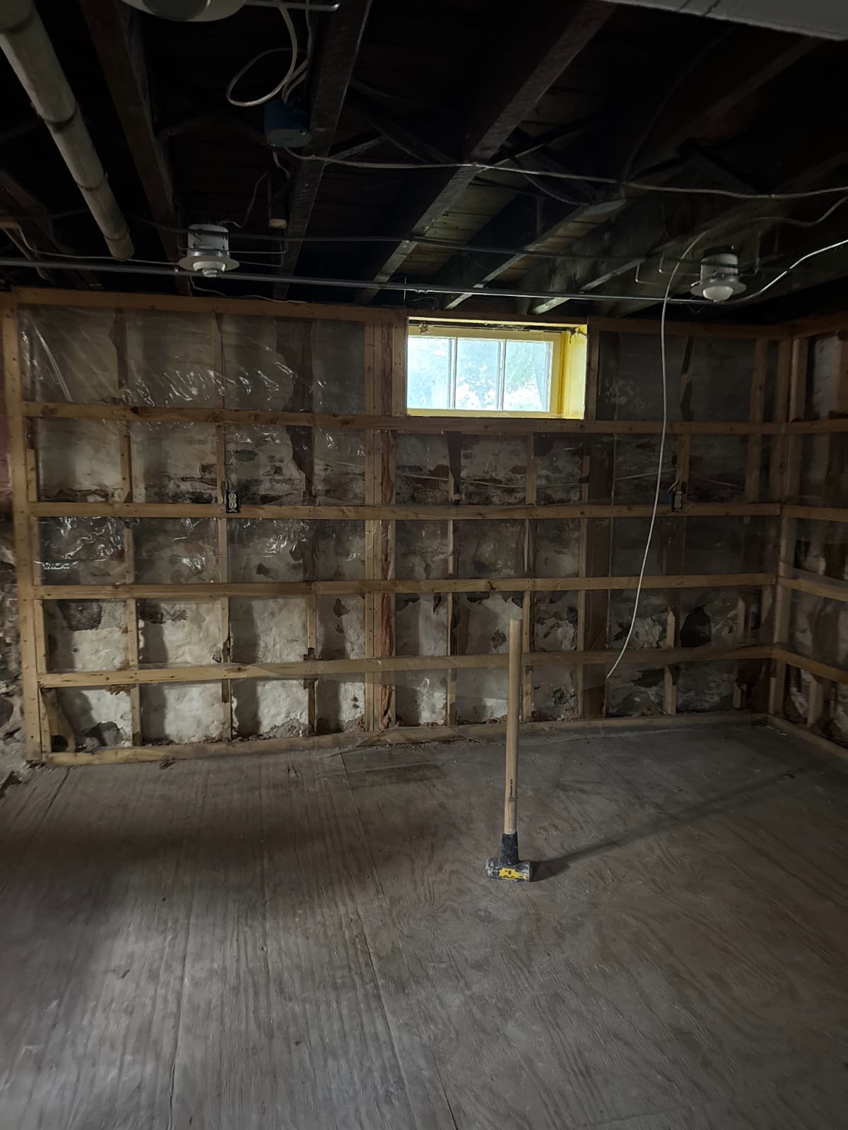 Foundation and drainage work at a Greater Boston home